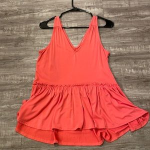 Coral colored sleeveless top - size XS